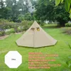 Tienda piramidal ultraligera para acampar al aire libre para 3-4 personas, tipi impermeable de Silnylon, tienda grande sin varillas, transpirable con orificio para chimenea H220419