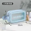 Pu Transparent Cosmetic Bag Ins Wind Travel Portable Scrub Bath Waterproof Hand Wash Bag Cosmetic Storage Bag 220719