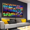 Graffiti Art Love Heart Wall Canvas Art Painting Pop Street Posters Prints Pictures de arte de parede para decoração de casa Decoração de casa Cuadros