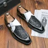 MAN PATENT LEATHER SHOE Shoes For Wedding Bussiness Men Business Leather Pointed Men's Luxury Casual Trend Genuine Mens Formal