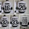 1967-1999 film Retro CCM koszulka hokejowa szyta 16MarcelDionne 20LucRobitaille 30RogatienVachon 32JonathanQuick 99WayneGretzky 33McSorley koszulki vintage