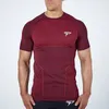 Men Running Tight Short Tshirt compression Quick dry t shirt Male Gym Fitness Bodybuilding jogging Tees Tops clothing 220615