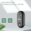 Andning Alkohol Tester Portable High Accurity Police Grade Ljudlarm med tre färgindikator Ljus BAC-testare för personlig