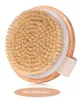 Brosse de bain à poils exfoliants naturels, brosse sèche de Massage corporel en bois pour SPA, ensemble de brosses de bain pour le corps B0529A38