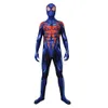 Halloween 2099 Superheld Cosplay Kostüm Jungen Blau Rot Bodysuit Zentai Volle Bodysuit Erwachsene Kinder Party Overallsuits