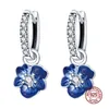 Hoop & Huggie Arrival Pendientes Pan Plata De Ley 925 Original Sparkling Round Earrings For Women Brand Fine JewelryHoop