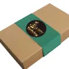 500 pièces/rouleau 1 pouce papier couché joyeux anniversaire emballage cadeau étiquettes imprimé cercle fête cadeaux décoration autocollants