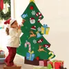 Feutre Arbre de Noël Enfants DIY Décoration de Noël pour la maison Navidad Ornements de Noël Père Noël Arbre de Noël Cadeaux 201027