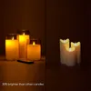 Lights Home Electronic Decoration LED Glass Candle Full Set Remote Control Timer for Christmas Wedding 220524