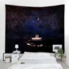 3D Yıldızlı Gökyüzü Arka Plan Dekorasyon Halı Perdesi Nordic Bohem tarzı Duvar Bezi Yatak Odası Oturma Odası WA J220804