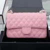 2022SS Bolsos de diseñador para mujer Bolsos de moda Carteras Classic Medium Premium Caviar Cuero Color Sólido Joyería Monederos Messenger