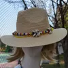 Boinas primavera estilo feminino elegante chapéu de palha artificial inverno outono ampla mulher panamá sombrero bap for party vai para Beachberets