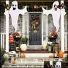 Partij decoratie halloween led lantaarn opknoping vleermuis ongelukkig lamp buitenshuis tuin boom decoraties drop levering 2021 evenement levert festi