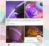 네온 조명 무지개 프로젝터 아트 레인보우 (Art Rainbow Ligh Party) 장식 휴대용 야간 조명 실내 벽 방 사진 셀카 이벤트 분위기 소품을위한 3 가지 모드