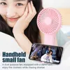 USB Rechargeable Mini Pocket Portable Fan 3-Speed Adjustable Cooler For Home Office Outdoor Handheld Small As Phone Holder 220505