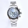 Mens Automatic Mechanical watches Sapphire Glass 41MM Stainless Steel sky blue Dial Solid Clasp Montre de luxe Super luminous Waterproof Movement wristwatch