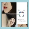 Neusringen Studs Body Jewelry Magnetic Fake Piercing Ring Legering Legering Septum voor mannen Vrouwen Geschenken Aflevering 2021 QM97J