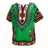 (rápido) est Fashion Design Africano Tradicional Impressão 100% Algodão Dashiki T-shirt para unissex 220505