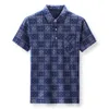 Рубашки-поло мужские клетчатый принт летняя футболка с короткими рукавами Homme Slim Fit повседневные пляжные поло для путешествий Camisa T1043 220623