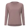 Mulheres de manga longa ioga vestir exercício de fitness running sportswear Dance Training Blusa