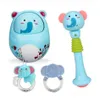 Baby Toys Infant Rattle Teether Roly-poly Tumbler Set Mobile Musical Hand Bell Newborn Develop Toys for Baby 0-12 month Gifts193T