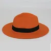 Wide Brim Hats Color Plain Men Women Straw Panama Band Sun Summer Beach Hat DIY Project Base Party HatWideWide