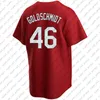 46 Paul Goldschmidt Beyzbol Forması Nolan Arenado Willson Contreras Edman Yadier Molina Formaları Dylan Carlson Paul DeJong Brendan Donovan Stan Musial Ozzie Smith