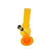 Wholesale Protable mini 15cm smoking plastic water tobacco dab rig bong pipe with metal dry herb bowl