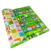 Baby Play Mats Design Cartoon Zoo Thicking Eco-vänliga Epe Children Playmat Cartoon Non-Slip Carpet Living Room Mats 210402