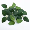 50st Silk Roses Green Leaf Party Wedding Bridal Accessories Clearance Christmas Home Decor Hantverk lämnar dekorativa blommor kransar