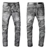 2022 MENS TECH FLEECE DESIGNER JEANS BESLUTA MOTORCYCLE BIKER JEAN ROCK Skinny Slim Ripped Hole Letter Top Quality Brand Hip Hop Denim Pants 22SS