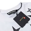 PalmPLAM Angels étoile à cinq branches dos lettre imprimée haute rue hommes et femmes à manches courtes lâche hors épaule T-shirt