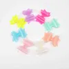 Elastici per capelli 4 Fiocchi in gelatina impermeabili Fiocchi per capelli per ragazze con clip Glitter Nodo Piscina Fiocchi per nuoto Forcine per capelli solidi Moda Copricapo per bambini AA220323