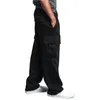 Herenbroek h house mannen splitsen overalls casual pocket sport werk broek broekpatmen's