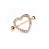 Navel Bell -knop Rings Body Jewelry D0985 5 kleuren mooie stenen hartstijl tepelring piercing 20 pc's kleur drop levering 2021 metsy