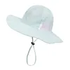 12 kleuren Kid Bucket Hat Round Top Brim Sun Fisherman Net Visor Cap Boy Girl Summer Protection Casual Children5504967