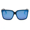 Clássico verão óculos de sol mulheres preto branco chà sunglass uv lente com revestimento azul fêmea fêmea máscara glasseframes homens sunglasse design mulher óculos de sol