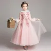 Girl's Dresses Girls Thicken Warm Princess Wedding Party Flower Children Pengpeng Evening For Birthday Vestidos