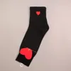 Designermode für Herren und Damen, Socken aus 100 % Baumwolle, hochwertige, niedliche, bequeme Sportsocken mit Herzmuster