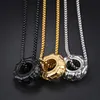 Pendant Necklaces Car Tire Silver/ Pendant/ Gold Stainless Steel Necklace For Men GiftPendant NecklacesPendant