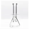 Cachimbo de água bong de 18 polegadas Taça de tabaco Cachimbo de água de vidro 9MM de espessura Bongs super pesados com acessórios para fumar têm três tamanhos