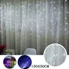 Strings Curtain Led String Light Fairy Icicle Christmas Garland Wedding Party Patio Window Outdoor Decoredleded