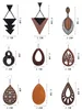 Charm Jslohas 9 Pairs Wooden Dangle Earrings For Women African Natural Wood Teardrop Bohemian Ethnic Statement Lightweight Drop amoXu