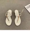 Sandales diapositives femmes été nouveau coréen fée style poisson bouche pince orteil talons hauts talon épais plage sandale dame chaussures 220704