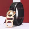 2022 Cinturones Hombres Diseñadores Cinturones Mujer Hombre Moda casual de negocios hebilla de metal cinturón de cuero ancho 3.5 cm con caja Astilla Negro Dorado