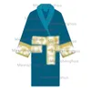 22s Men's designer luxury classic cotton bathrobe men's and brand pajamas kimono warm bathrobe vercace robe home wear men's and women's bathrobe M size Robes Sleepwear