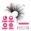 False Eyelashes Mix Color 25mm Mink Lashes Ombre Colorful Bulk Dramatic Fluffy Party Colored For Cosplay