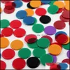 100st Montessori Learning Education Math Toys Reces Color Plastic Coin Bingo Chip Children Klassrum Tillbehör 1552 Drop Leverans 2021