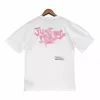 Mens Letter Print T Shirts 블랙 패션 디자이너 여름 고품질 탑 반소매 사이즈 S-XXXL