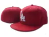 Los Angeles herenteam honkbal vol gesloten cap vrouwen marineblauw rood kc la letter gorras bones mannen vrouwen casual outdoor sport platte hoeden h23